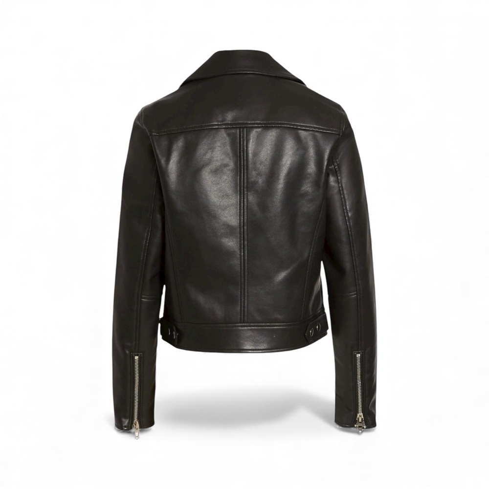 Blank NYC Good Vibes Faux Leather Moto Jacket Size XL NWOT - Picture 8 of 11